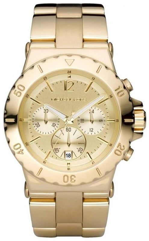 Michael Kors Dylan Gold Dial Gold Steel Strap Watch for Women - MK5313