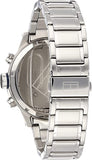 Tommy Hilfiger Trent Quartz Black Dial Silver Steel Strap Watch for Men - 1791054