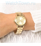 Michael Kors Norie Gold Dial Gold Steel Strap Watch for Women - MK3560