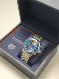 Tag Heuer Formula 1 Gulf Chronograph Blue Dial Silver Steel Strap Watch for Men - CAZ101AT.BA0842