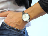 Calvin Klein Lively Silver Dial Silver Steel Strap Watch for Women - K4U23126