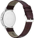 Hugo Boss Corporal Blue Dial Brown Leather Strap Watch for Men - 151363