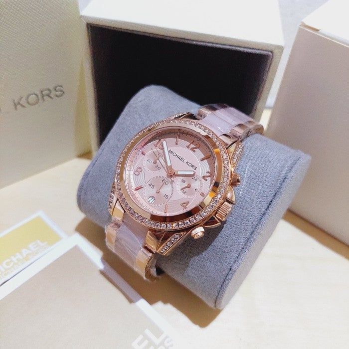 Rose Gold Watch Mk5943 Watch Michael Kors Women's Rose Gold-Tone