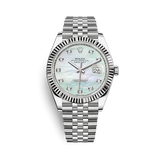 Rolex Datejust 41 Diamonds Mother of Pearl Dial Silver Jubilee Bracelet Watch for Men - M126334-0020