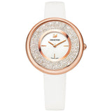 Swarovski Crystalline Pure White Dial White Leather Strap Watch for Women - 5376083