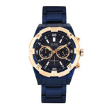 Guess Jolt Analog Blue Dial Blue Steel Strap Watch for Men - W0377G4