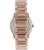 Michael Kors Hartman Rose Gold Dial Rose Gold Steel Strap Watch For Women - MK3491