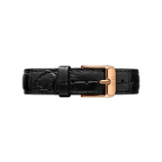 Daniel Wellington Classic Petite Reading Black Dial Black Leather Strap Watch For Women - DW00100223