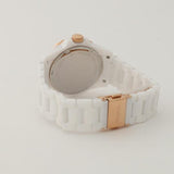 Fossil FB-01 Analog White Dial White Ceramic Strap Watch for Women - CE1107