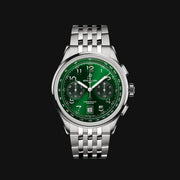 Breitling Premier B01 Chronograph 42 Green Dial Silver Steel Strap Watch for Men - AB0145371L1A1