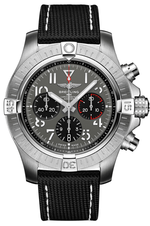 Breitling Avenger B01 Chronograph 45 Anthracite Dial Black Nylon Strap Watch for Men - AB01821A1B1X1