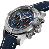 Breitling Avenger B01 Chronograph 45 Blue Dial Blue Nylon Strap Watch for Men - AB01821A1C1X1