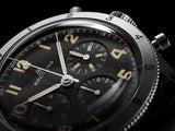 Breitling Avi Ref. 765 1953 Re-Edition Black Dial Black Leather Strap Watch for Men - AB0920131B1X1