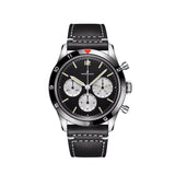 Breitling Avi Ref. 765 1964 Re Edition Black Dial Black Leather Strap Watch for Men - AB09451A1B1X1
