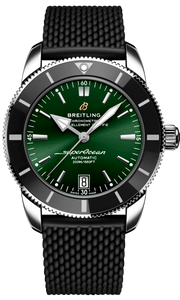 Breitling Superocean Heritage B20 Automatic 42 Green Dial Black Mesh Bracelet Watch for Women - AB2010121L1S1