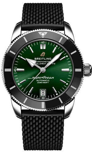 Breitling Superocean Heritage B20 Automatic 42 Green Dial Black Mesh Bracelet Watch for Women - AB2010121L1S1