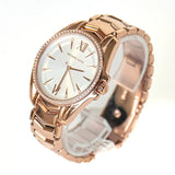 Michael Kors Whitney Quartz White Dial Rose Gold Steel Strap Watch For Women - MK6694