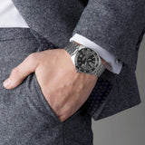 Tag Heuer Formula 1 Kaliber 5 Kronograf Antrasit Dial Jam Tangan Tali Baja Perak untuk Pria - WAZ2011.BA0842