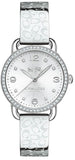 Coach Delancey White Dial Silver Steel Strap Watch for Women - 14502353