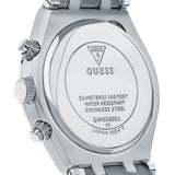 Guess Continental Black Dial Silver Steel Strap Watch for Men - GW0260G1