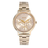Hugo Boss Prima Gold Dial Gold Steel Strap Watch for Women - 1502572