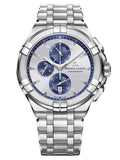 Maurice Lacroix Aikon Chronograph Silver Dial Silver Steel Strap Watch for Men - AI1018-SS002-131-1