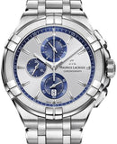 Maurice Lacroix Aikon Chronograph Silver Dial Silver Steel Strap Watch for Men - AI1018-SS002-131-1