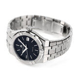 Maurice Lacroix Aikon Date Quartz Black Dial Silver Steel Strap Watch for Men - AI1108-SS002-330-1