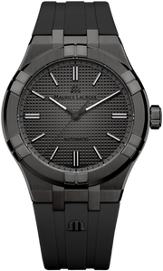 Maurice Lacroix Aikon Automatic Gunmetal Dial Black Rubber Strap Watch For Men - AI6008-PVB00-330-2