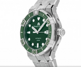 Maurice Lacroix Aikon Venturer Green Dial Silver Steel Strap Watch for Men - AI6057-SSL52-630-1