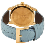 Gucci G Timeless Quartz Blue Dial Blue Leather Strap Watch For Men - YA1264097