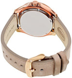 Fossil Cecile White Dial Sand Leather Strap Watch for Women - AM4532