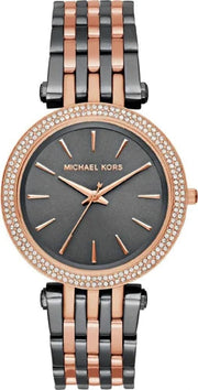 Michael Kors Darci Analog Quartz Grey Dial Two Tone Steel Strap Watch For Women - MK3584