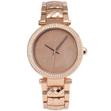 Michael Kors Parker Rose Gold Dial with Diamonds Rose Gold Steel Strap Watch for Women - MK6426