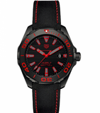 Tag Heuer Aquaracer Caliber 5 Black Dial Black Nylon Strap Watch for Men - WAY208A.FC6381