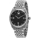 Emporio Armani Classic Analog Black Dial Silver Steel Strap Watch For Men - AR0369