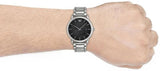 Emporio Armani Classic Quartz Grey Dial Silver Steel Strap Watch For Men - AR11134