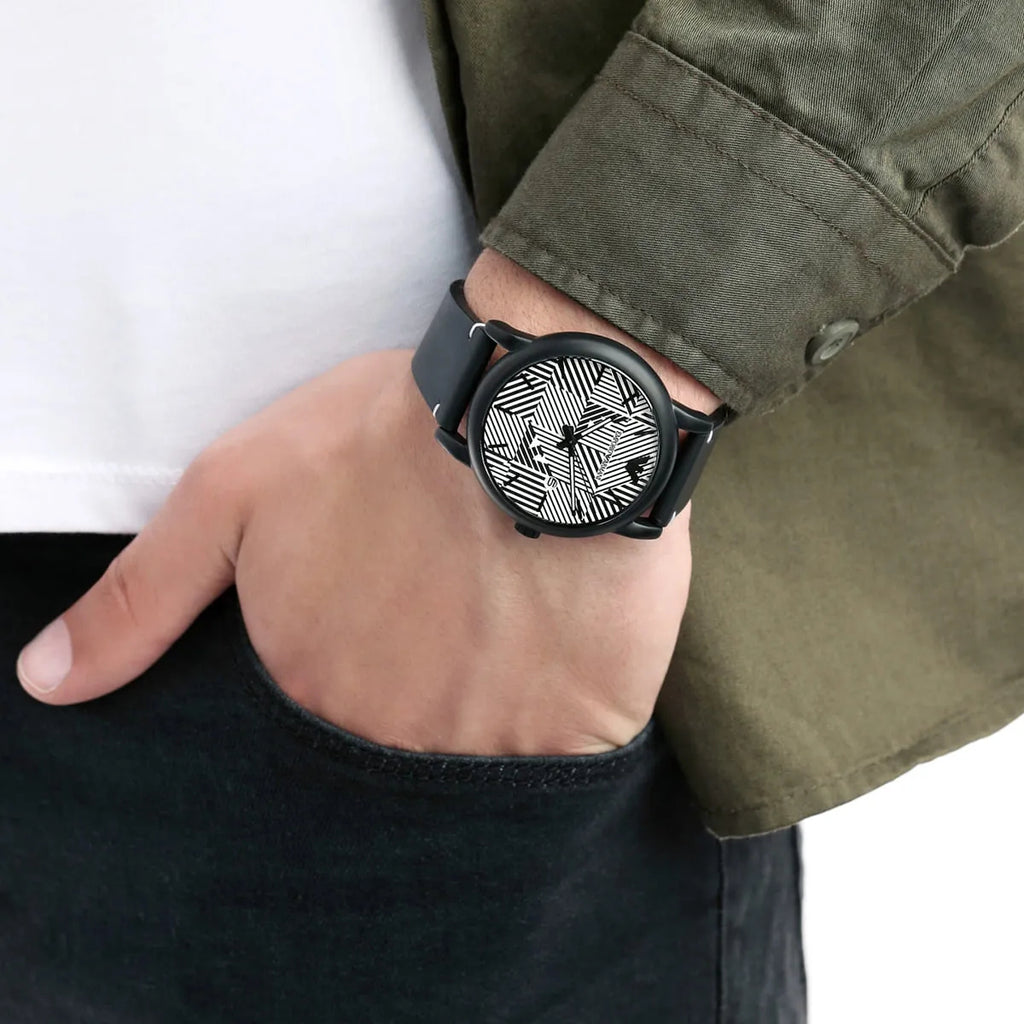 Emporio Armani Luigi Quartzo Mostrador Branco Relógio Com Pulseira