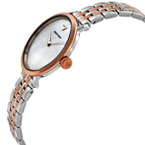 Emporio Armani Modern Slim Analog Mother of Pearl Dial Two Tone Steel Strap Watch For Women - AR11157