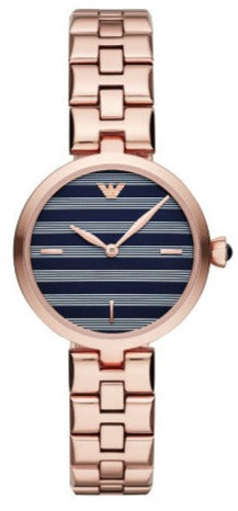 Emporio Armani Arianna Quartz Grey Dial Rose Gold Steel