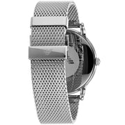 Emporio Armani Luigi Analog Black Dial Silver Mesh Bracelet Watch For Men - AR11272