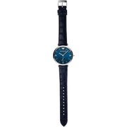 Emporio Armani Gianni T Bar Quartz Blue Dial Blue Leather Strap Watch For Men - AR11300