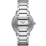 Emporio Armani Ruggero Black Dial Silver Steel Strap Watch for Men - AR11310