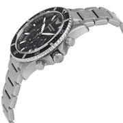 Emporio Armani Diver Chronograph Black Dial Silver Steel Strap Watch For Men - AR11360
