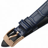 Emporio Armani Gianni T-Bar Quartz Blue Dial Blue Leather Strap Watch for Women - AR11424