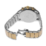 Emporio Armani Chronograph Black Dial Two Tone Steel Strap Watch For Men - AR11521