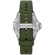 Emporio Armani World Explorer Green Dial Green Silicone Strap Watch for Men - AR11638