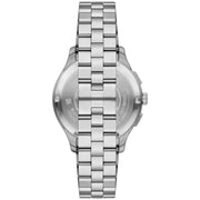 Emporio Armani Ruggero Chronograph Black Dial Silver Steel Strap Watch for Men - AR11691