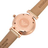 Emporio Armani Arianna Mother of Pearl Dial Pink Leather Strap Watch For Women - AR11199