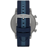 Emporio Armani Luigi Chronograph Quartz Blue Dial Blue Nylon Strap Watch For Men - AR1949